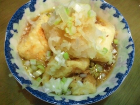 シンプルな揚げ出し豆腐